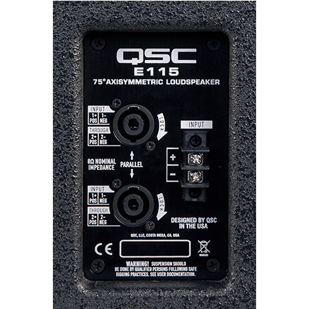 QSC  E115  单15寸无源两分频音箱